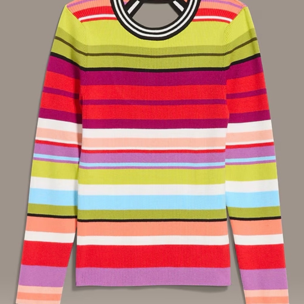 Old Navy x Christopher John Rogers Long Sleeve Back Keyhole Sweater